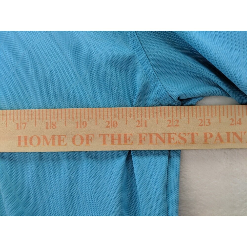 Brooks Brothers Two Tone Blue Performance Polo Mens XL Short Sleeve Breathable - Picture 6 of 12